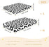 CZXW 52" 28" Black White Leopard Crib Sheets Fitted x Natural Cotton Soft & Breathable for Baby Crib Mattress