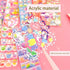 DIY Sticker Kit - Waterproof Cartoon Stickers with Box for Kids and Teens, Reusable Decoration for Water Bottle,