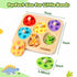 1-3, 1 2 3 Wooden Puzzles for Toddlers Dinosaur Matching Egg Puzzle Montessori Toys for Year Old Boy Girl Gifts