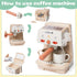 Set 3+ Kitchen Appliances Toy for Kids Kitchen Pretend Play Toy Play Kitchen with Coffee Maker Blender Espresso Machine