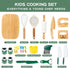 18 Sets Set Set, PCS Kids Cooking Real, Montessori Kitchen Tools for Toddlers, Cooking & Baking for Kids Little Chefs