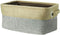 uxcell Gray Small Collapsible Fabric Storage Basket Bins with Dual Handles, Foldable Toy Bins for Home Organizer