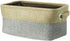 uxcell Gray Small Collapsible Fabric Storage Basket Bins with Dual Handles, Foldable Toy Bins for Home Organizer