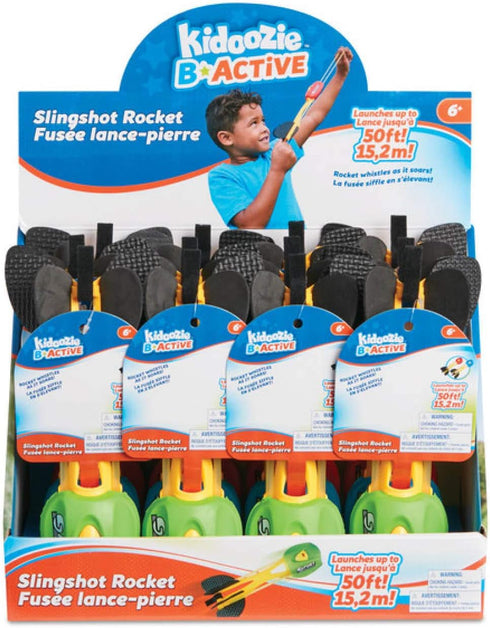 Kidoozie 6 50 Slingshot Rocket - STEM Toy for Ages and Up - Whistling Rocket Launches Up to Feet