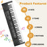 MusicForset 61 3 4 5 6 7 8 Keys Kids Piano Keyboard Toy with Mic Portable Electronic Piano for Girls Boys Beginners