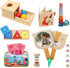 Flyxingxia Montessori Toys for Babies 6-12 Months, 7 in 1 Wooden Educational Development
