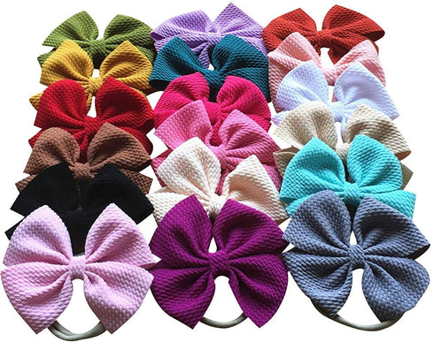 Toptim Baby Girl's Headbands and Bows, 18 Pack Newborn Infant Toddler Photographic Accessories