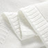 mimixiong Cotton Baby Blanket, Gender Neutral Swaddling Blanket for Nursery, 40 x 30 Inch in White