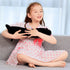Cat Soft Plush Pillow - Cute Cat Body Pillow, Long Stuffed Cat Plush Toy Gift for Kids (50CM, Full Black)