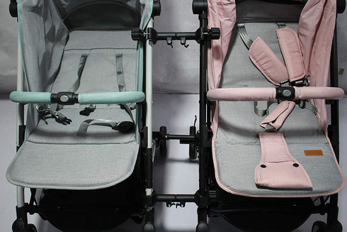 Smile Saki Twin Stroller Connector for Baby Fits Umbrella Strollers Babyzen YOYO Yoya Etc.. Turns Two Single Strollers