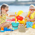 Holady 7.3'' Summer Plastic Beach Castle Mold Buckets, Large Size Sand Bucket Water Bucket for Beach Fun Great Party