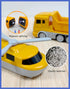 Magnetic Transform Engineering Car Assembled Toys with Storage Box, Magnetic Cars and Trucks for Kids Ages 3-8