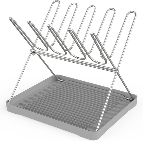 Bottle Drying Rack, Stainless Steel Foldable Water Bottle Drying Rack Organizer with