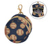 PYBUG Baseball Round Pacifier Storage Case, Polyester & TPU Lined with Hook Buckle, Pacifier Container Box for Baby