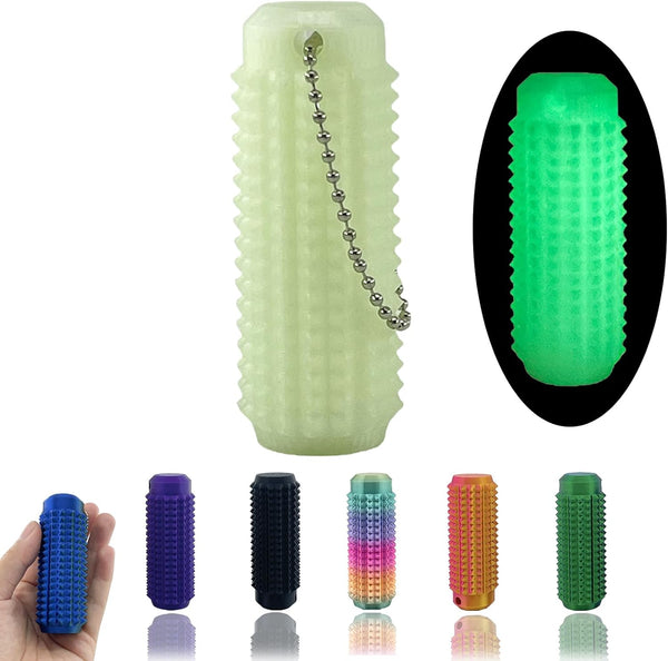 Deiviko Little Ouchies Fidget Stim Tool, Pocket Mini Fidget Toy for Adults, Luminous