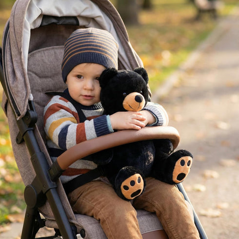 WEIGEDU Black Teddy Bear Stuffed Animals Plush Toys, Stuffed Black Bear, Teddy Bear Plush Toys for Boy Girl Kids