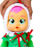 Cry Babies Tiny Cuddles Christmas Noelle - 9" Baby Dolls, Cries Real Tears, Red and Green Christmas Tree Themed Pajamas