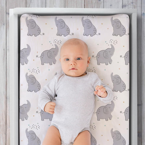 Set 3 The Peanutshell Baby Girl or Boy Changing Pad Covers of - Ultra Soft Baby Cover - Fits Standard Changing Table