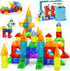 Huaker Magnetic Blocks,66 Piece Translucent Building Blocks for 3+ Boys Girls Birthday