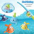 Baby Bath Toys - Magnet Fishing Game for 1-8 Year Olds, Bathtub Toys with Wind-up Whale, Fishing Pole & Net