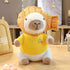 Capybara Plush Toy with 7 Pcs Clothes & Accessories, Cute Stuffed Animal with Outfits (white)