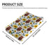 Highland Cows Floral Changing Pad Covers Highland Yak Flowers Leaves Diaper Change Table Pad Covers for Baby Girls and Boys Soft Breathable Stretch Changing Table Cover 32''x16'' Sunflowers