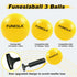 Funeslaball Roundnet Game Set with 3 Balls Kit and Carrying Bag, Beach Lawn Ball Game for Adults and Family, Indoor