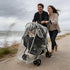 KIMILEAY Unisize Pet Stroller Rain Cover, EVA Transparent Waterproof & Windproof Cover for Snow Rain Wind, Foldable
