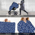 CQMZJHU Navy Blue Night Sky Stars Art Baby Car Seat, Rain Shelter, Multifunctional Nursing Cover for Newborns, Mother