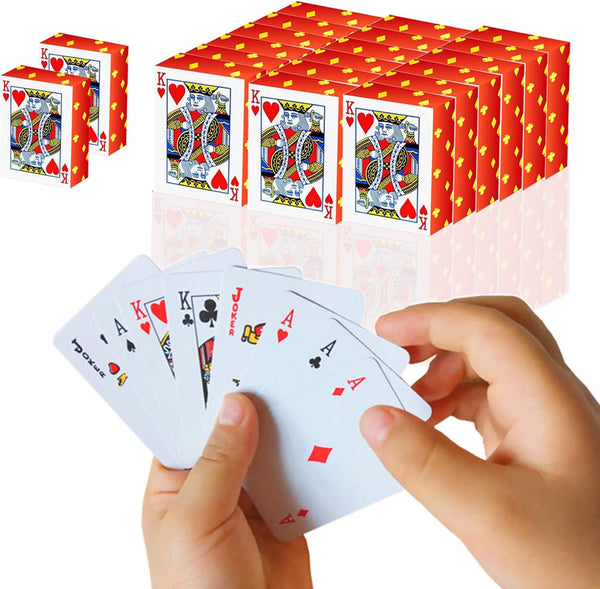 Mini Playing Cards 10 Pack, 1.65" Mini Deck of Cards, Miniature Playing