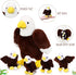 Lenwen 5 Pcs Bald Eagle Stuffed Animal Bulk 1 Mommy Eagle Plush with 4 Cute Babies Bald Eagles Plush Wild Bald Eagles