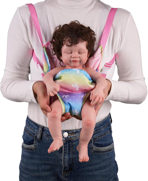 BABESIDE Baby Doll Carrier Accessories with 2Pcs Baby Dolls Diapers for 12-18 inch Dolls, Adjustable Straps