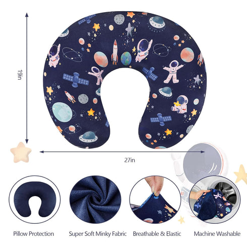 1 Pack, Nursing Pillow Cover DAYEEBALL Double-Sided Removable Nursing Cover for Baby Girls Boys Newborn, Stretchy