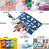 visesunny 2Pcs Fun Shark Wet Bag with Zippered Pockets Washable Reusable Roomy