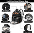 AHNTTGS Backpack Baby Diaper Bags with Changing Station, Large Capacity Diaper Bag for Moms Dads with USB Charging