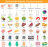 Funpynani 80pcs Set Playset Pretend Play Kitchen for Toddlers, Kids Cookware