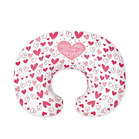 Hechitok Pink Heart Nursing Pillow Cover, Premium Quality Soft Breast Feeding Pillow Covers
