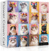 Cat Puzzles for Adults 1000 Pieces, Colorful Flower Crowns Cute Animal Puzzles, Funny Kitty Jigsaw Puzzle