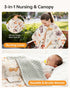 Babygreat Baby Car Seat Cover - Ultra Soft Minky Carseat Covers Baby with Snap Peekaboo Opening, Multi-Use Stroller