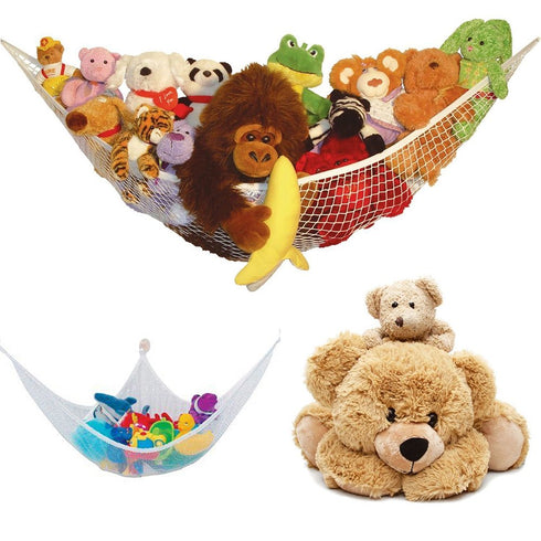Toy Hammock Storage Net for Teddy Bears, Balls, and Toys - Ultralight Large Organizer (1.4*1*1M)