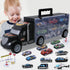 JODUDLR Toddler Toys for 3-4 Year Old Boys,Large Transport Cars Carrier Set Truck