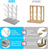 Countertop 9 NiHome Baby Bottle Drying Rack with Diatomite Base & Stainless Steel Frame, Foldable Organizer Holds