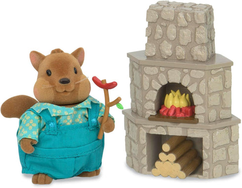 Li’l Woodzeez Outdoor Patio Set - Dollhouse Furniture & Accessories for Pretend Play, Gift for Kids 3 Years +