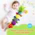 0-12 10 Tummy gogonova Baby Musical Caterpillar Toy Months, Washable Teething Rattle with Kids Songs, Infant Time Toy