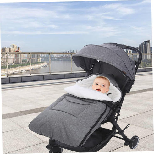 Ckuakiwu 48x90cm Pushchair Bunting Bag, Thicken Warm Stroller Footmuff with Plush Lined, Windproof Infant Car Seat