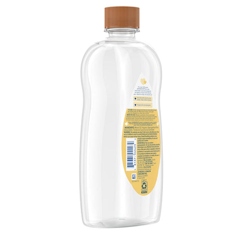Johnson's Baby Oil, 20 fl. oz - Mineral Oil Enriched with Shea & Cocoa Butter for Moisture Retention