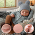 17-Inch 3+ ADFO Lifelike Reborn Baby Dolls Silicone Full Body Boy - Soft Body Realistic-Newborn Full Body Vinyl Real