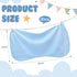 Hahafelt 12 Pack 20 10 Inch Blue Baby Burp Cloths for Boys and Girls Coral Fleece x Super Soft Burp Cloths with Organza