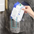 SQDWYGUO 2 Pcs Bathroom Toilet Wall-Mounted Wet Wipes Dispenser Kitchen Wipes Wall Mount Storage Box (Light Gray)