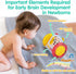 Tummy 0 3 6 9 12 PLAY Time Toys Rolling Baby Mirror Activity Toy for Newborn Months with Teethers Infant Mirror